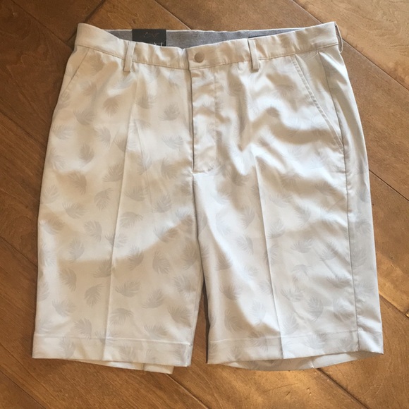 GREG NORMAN Palm Flat Front Golf Shorts 34 - Picture 6 of 6
